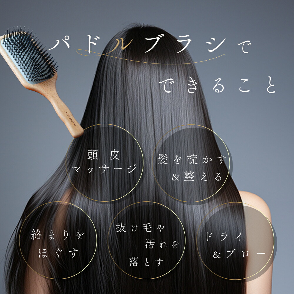 楽天市場】正規代理店 ルーヴルドー パドルブラシ くし マイナス電子