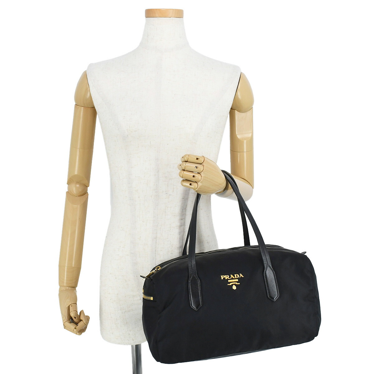 楽天市場】プラダ PRADA ミニボストンバッグ ハンドバッグ ロゴ金具