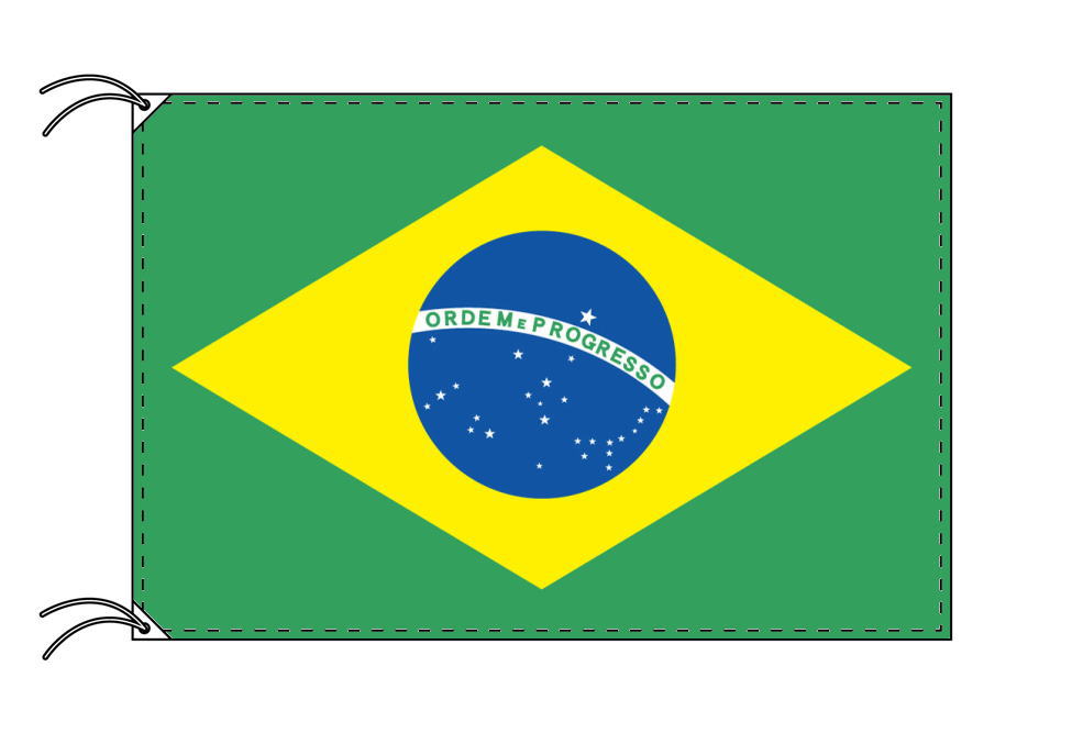 CONTEMPORANEA タンバリン ブラジル国旗デザイン2個セット ブラジル