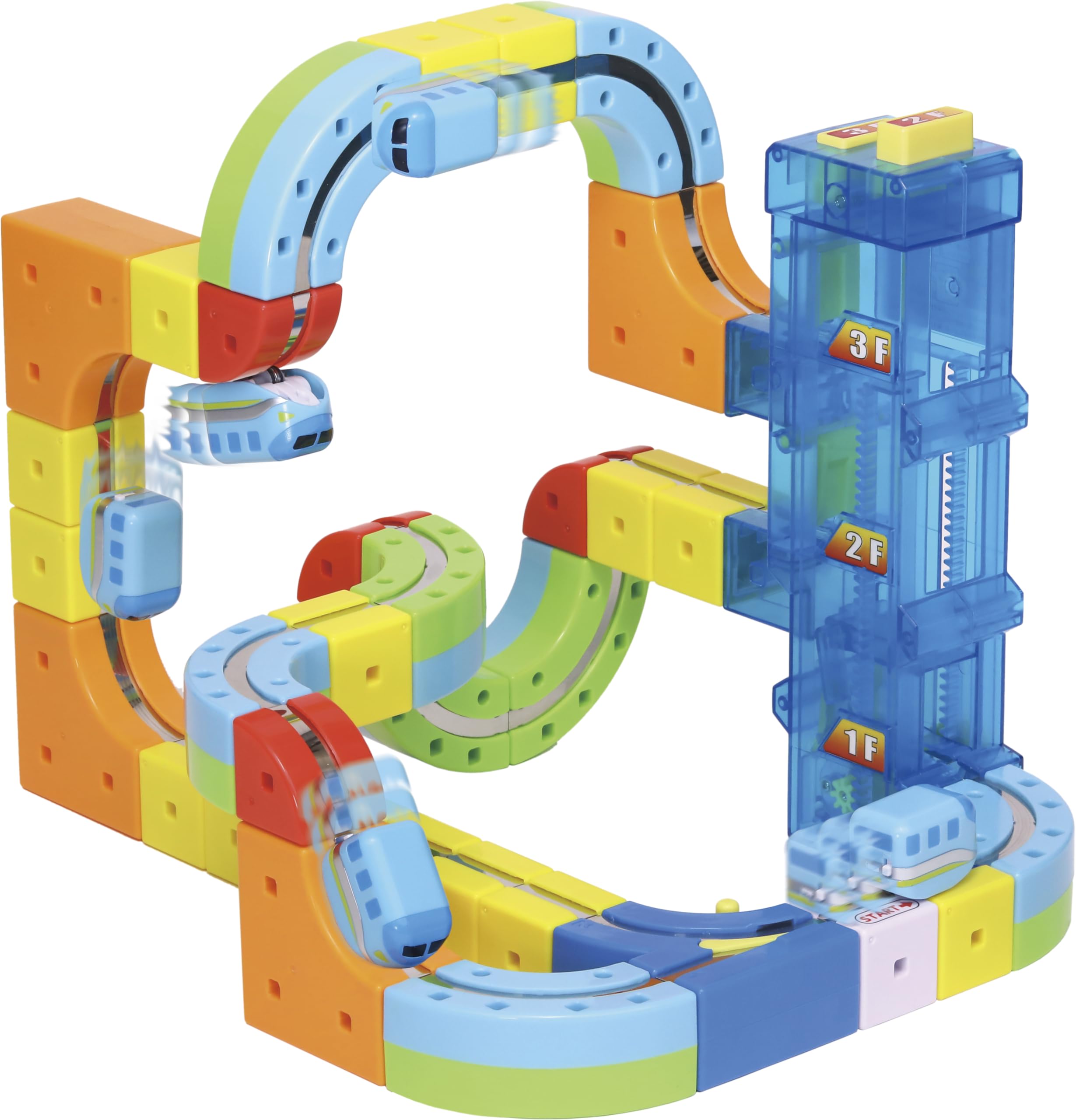 サンスマイル レールキューブ クリアメカ エレベーターセット (知育