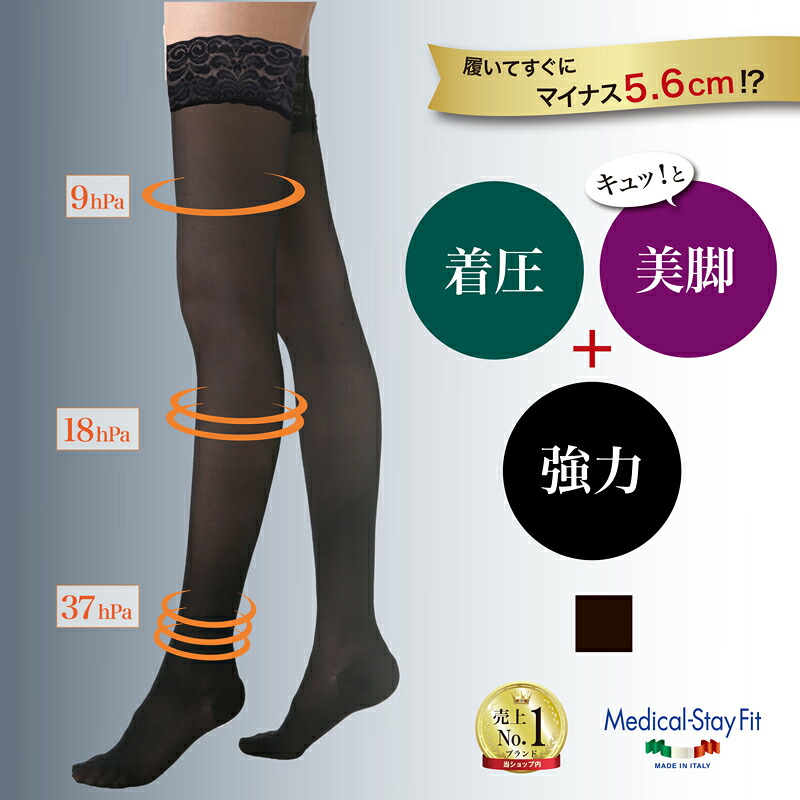 楽天市場】【着圧弾性ストッキング】メディカルステイフィット 太もも