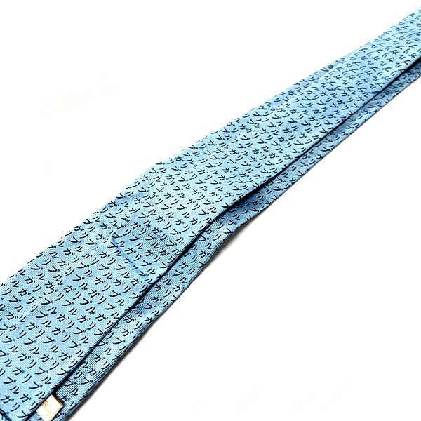 楽天市場】【中古】ブルガリ ネクタイ カタカナ ロゴ シルク 水色