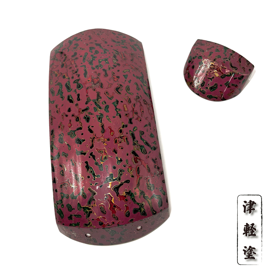 楽天市場】【 津軽塗 胴掛 -唐塗り-牡丹 (紐付) 】津軽三味線用 胴掛け