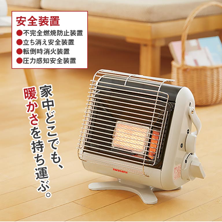 楽天市場】イワタニ カセットガスストーブ マイ暖 3 - CB-STV-MYD3