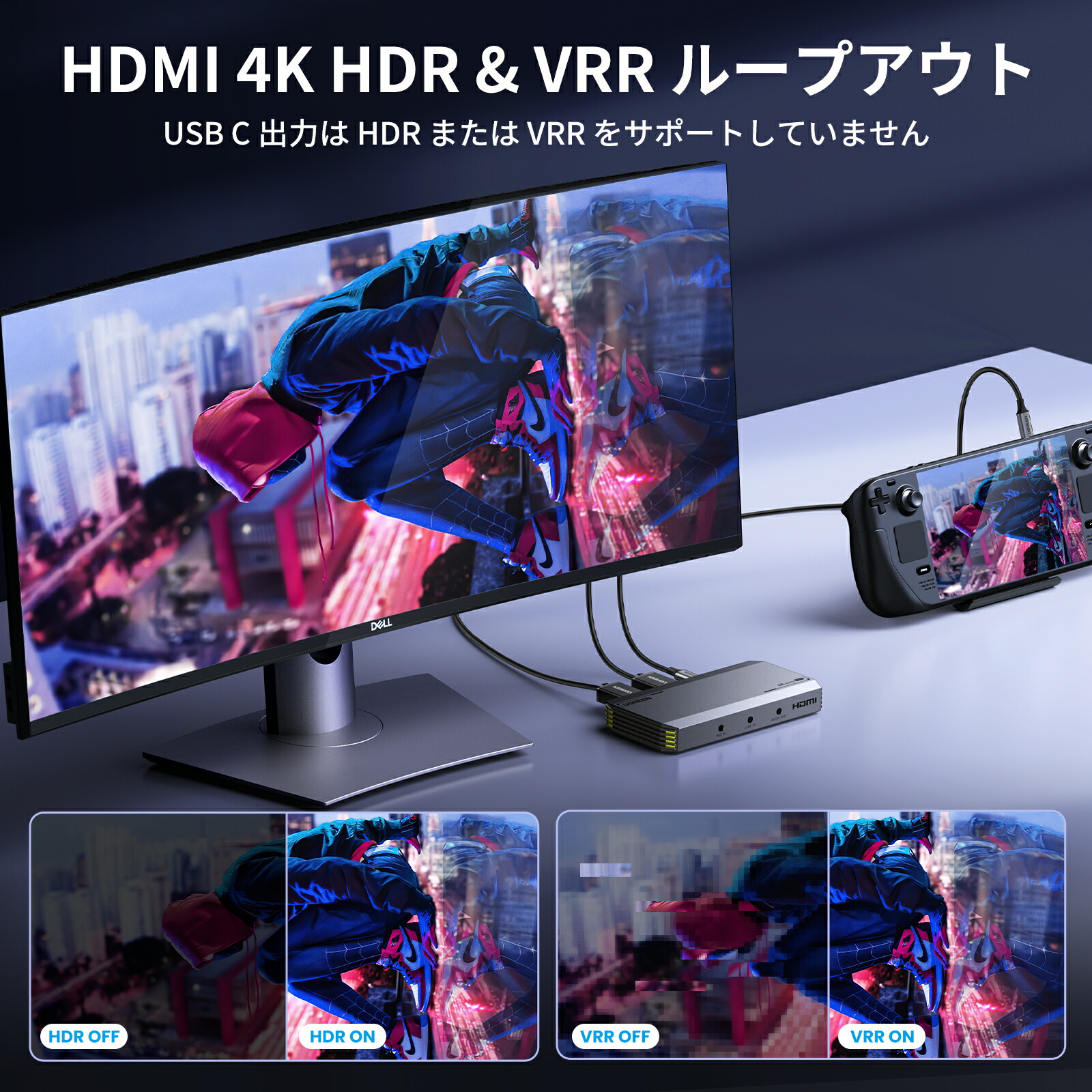 楽天市場】UGREEN 4K@60Hz HDMI キャプチャーボード パススルー機能