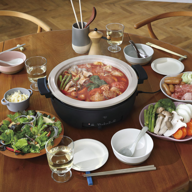 楽天市場】≪最大400円クーポン≫象印 グリルなべ ブラック EP-FS30-BA