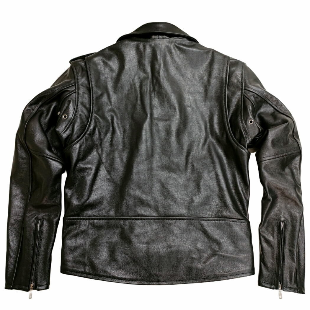 FIRST ライナー付 フリンジ レザージャケット Thinsulate 黒 L FIRST