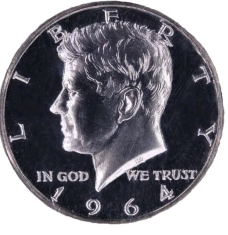 楽天市場】1964年 アクセントヘア ケネディ ハーフダラー プルーフ 90