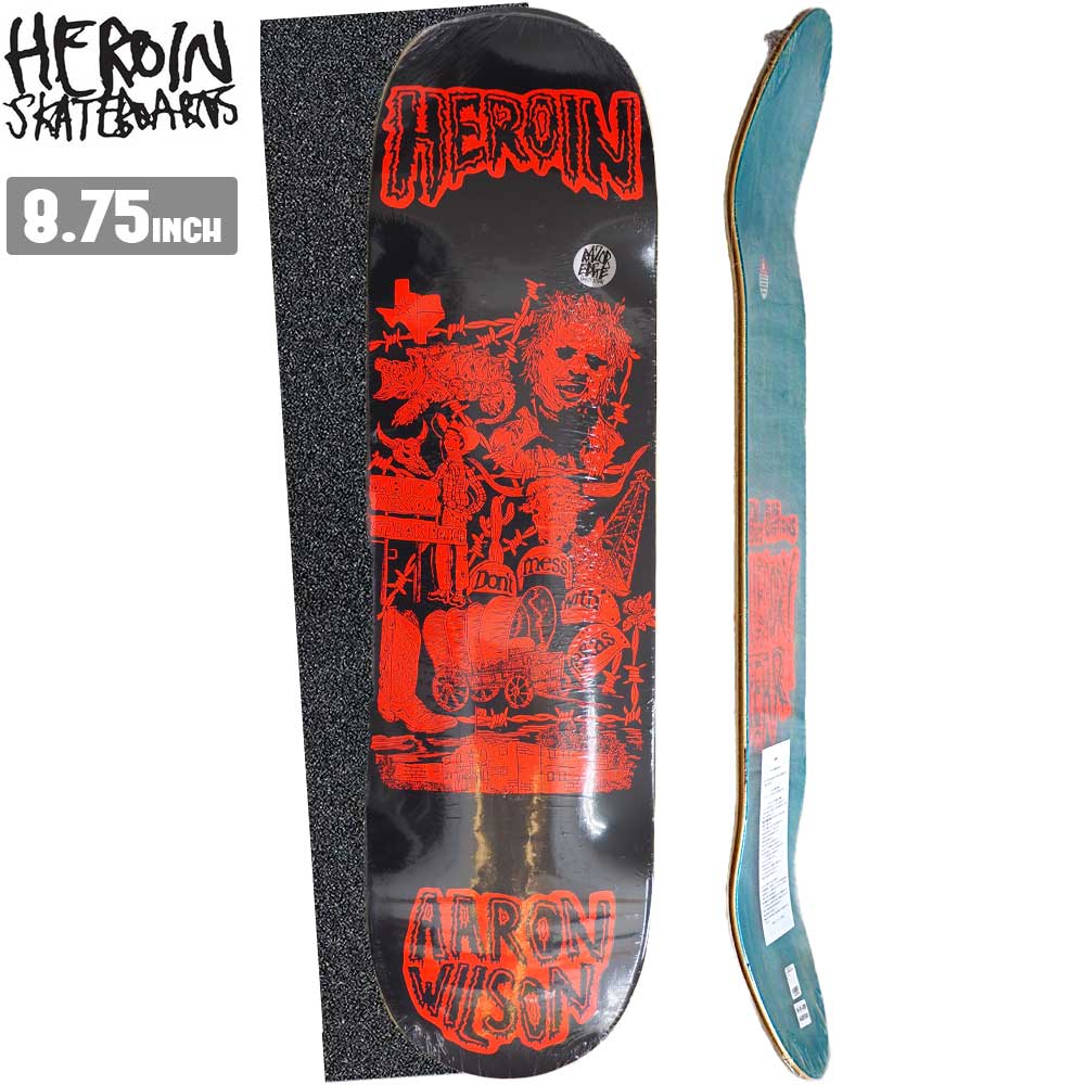 楽天市場】【デッキテーププレゼント】 スケボー デッキ HEROIN
