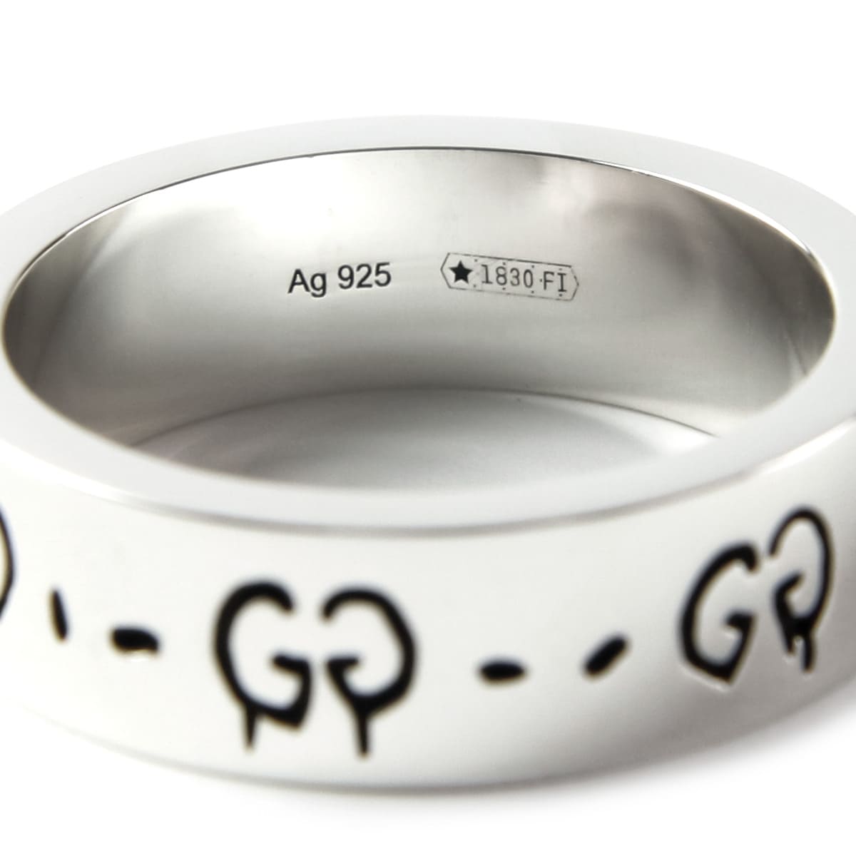 楽天市場】GUCCI グッチ 指輪 リング ゴースト GHOST シルバー SILVER