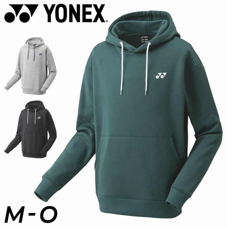 美品 YONEX スウェットパーカー m ブラック グリーン M 長袖 メンズ