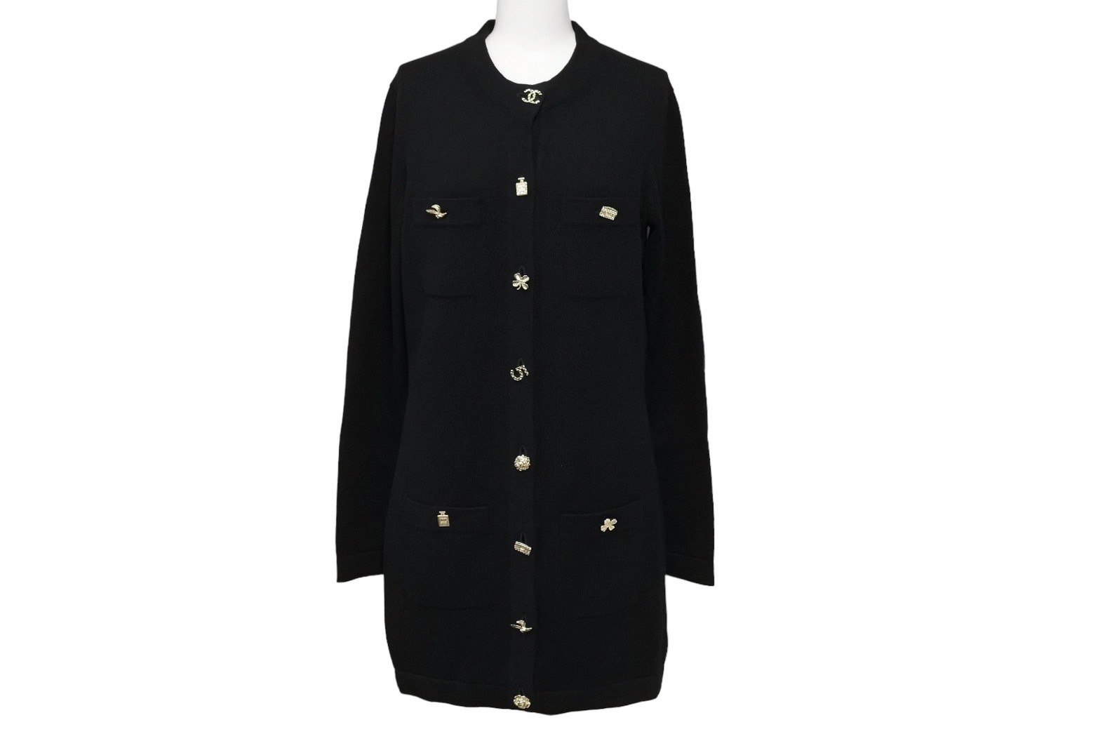 楽天市場】極美品 CHANEL シャネル ニット ワンピース カーディガン