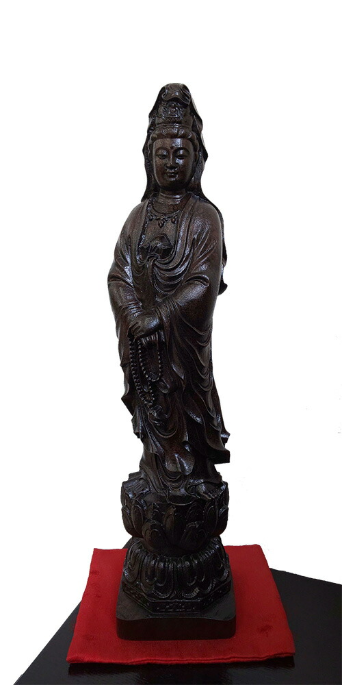 楽天市場】民芸家具 彫刻 黒観音 全国送料・代引き手数料無料 木製