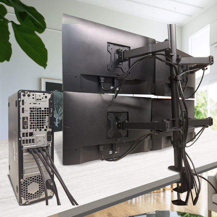 楽天市場】【トレーディングパソコン22インチ×4画面 】【中古