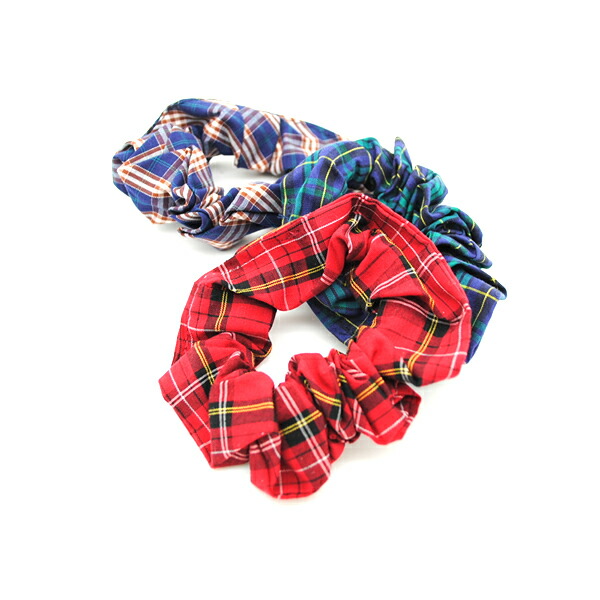 バーバリー チェック柄 ヘアゴム バーバリーチェック風リボンの親子お