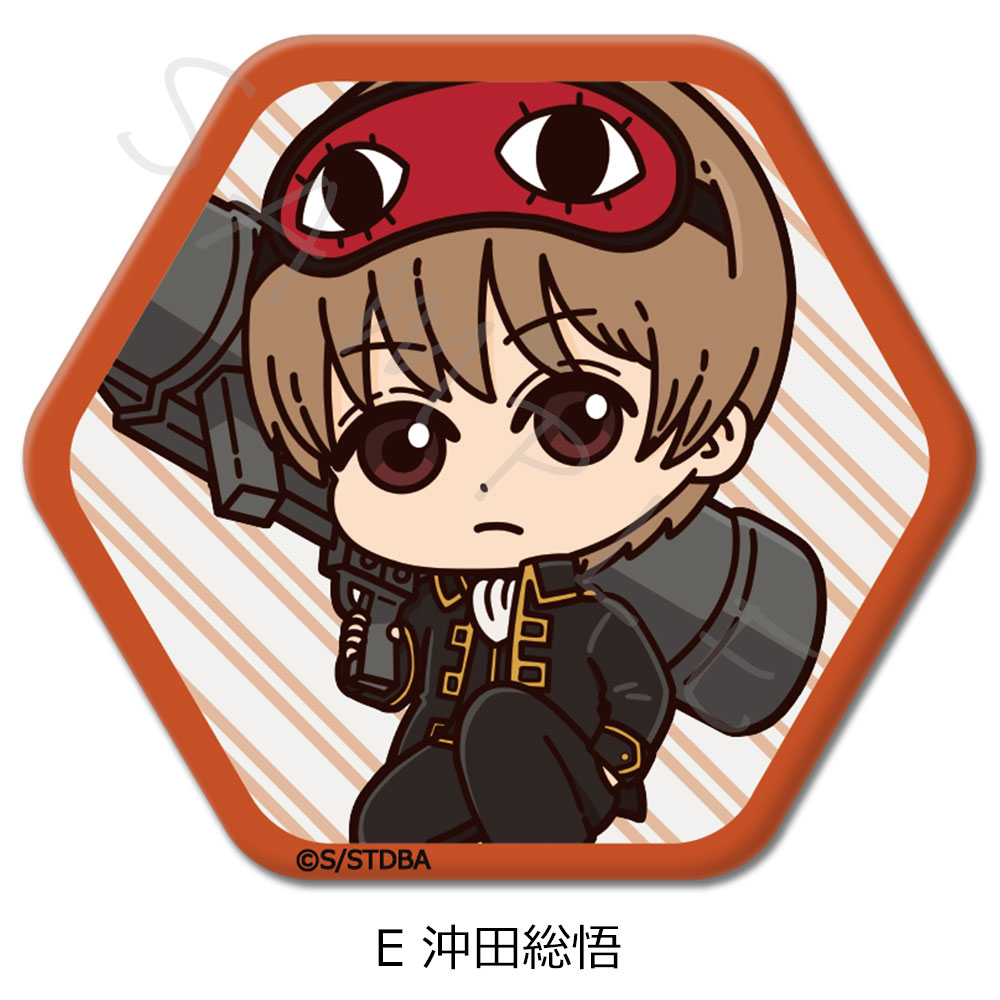 銀魂 J-WORLD ミニゲーム 銀魂高校文化祭 土方 沖田 桂 缶バッジ 銀魂