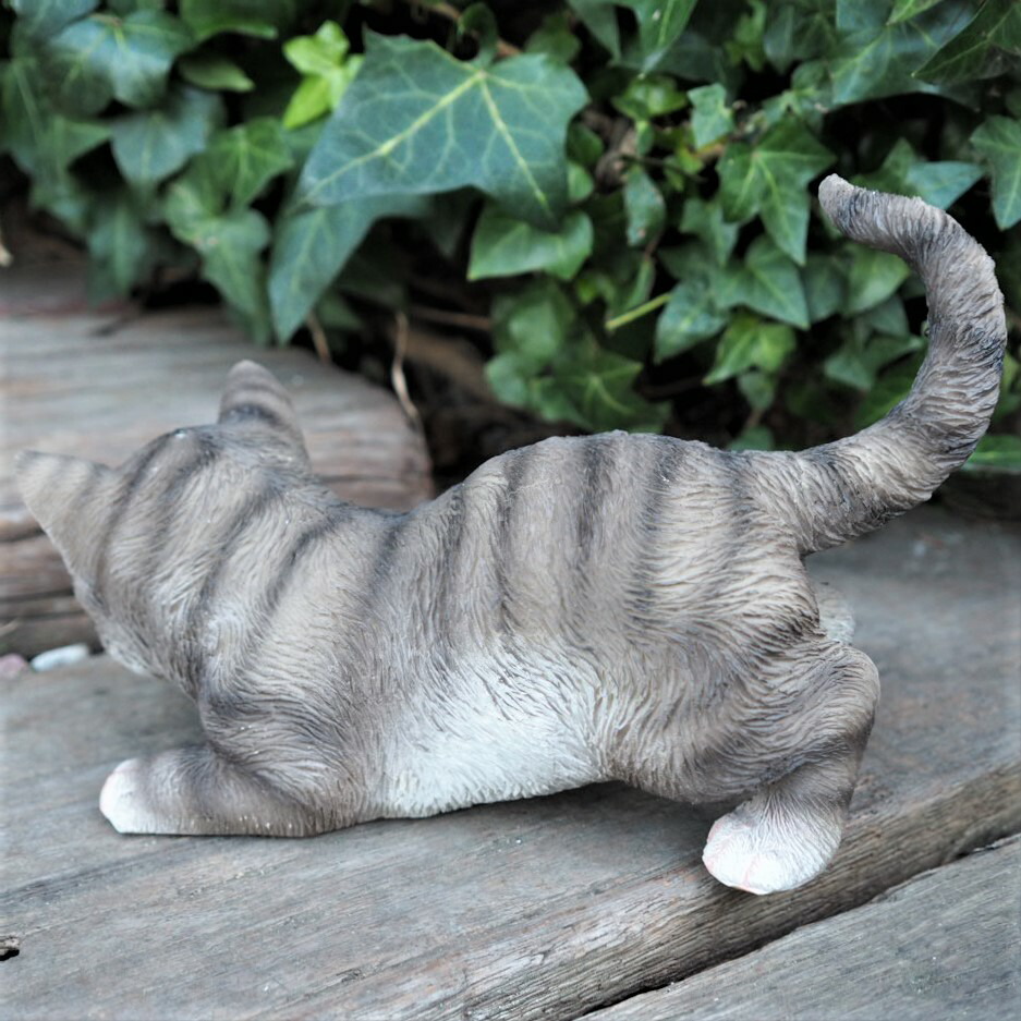 楽天市場】猫の置物 興味津々の子猫 グレートラ 7378HT キャット