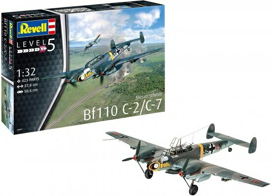 楽天市場】ドイツレベル 1/32 ドイツ空軍 メッサーシュミット Bf110 C