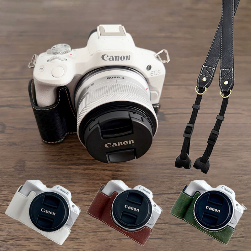 楽天市場】CANON カメラケース R50 R100 PUレザー 一眼レフ カメラ