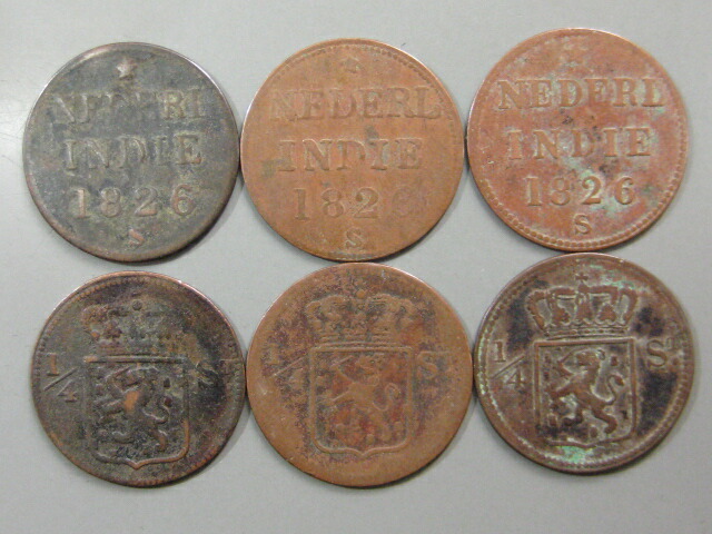 楽天市場】【オランダ】 オランダ領東インド スマトラ1/4セント銅貨