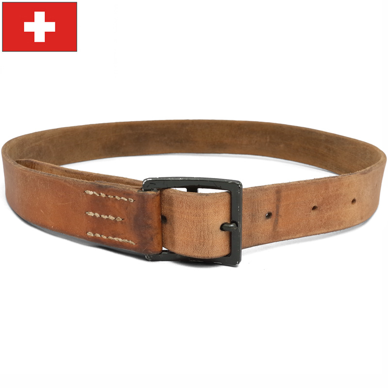 楽天市場】スイス軍 M52 レザーベルト ブラウン USED SB062UN 本皮 本