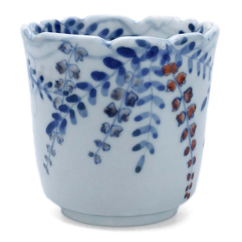 楽天市場】九谷焼：色絵染付藤文筒向付・正木春蔵《小鉢・9.0cm》 : 和