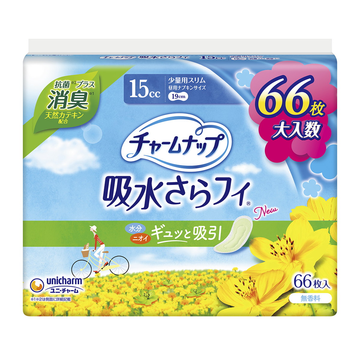 楽天市場】ユニ・チャーム チャームナップ 吸水さらフィ 少量用 消臭