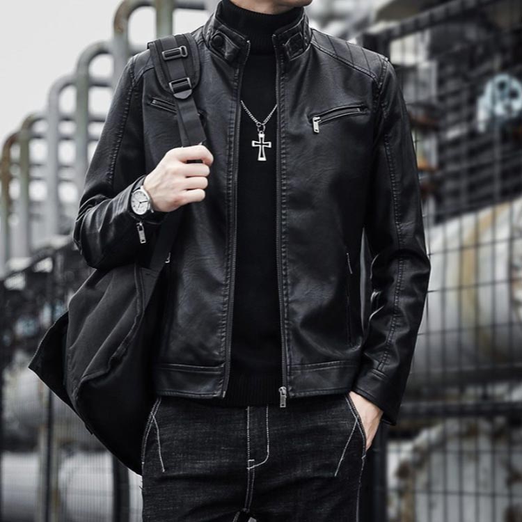 楽天市場】PUレザージャケット ライダースジャケット 革ジャン メンズ