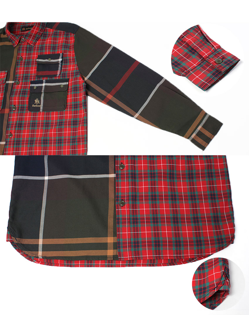 楽天市場】バブアー 長袖シャツ BARBOUR Relaxed Patchwork Shirt