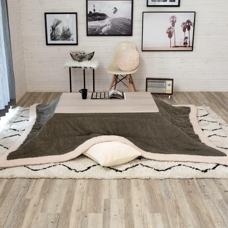 楽天市場】こたつ テーブル 長方形 105×75cm リバーシブル 木目調