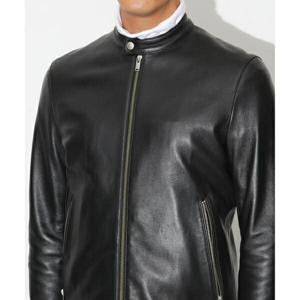 楽天市場】ラムレザーシングルライダースジャケット／ナノユニバース