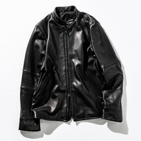 楽天市場】1PIU1UGUALE3 RELAX ストレッチレザーシングルライダース