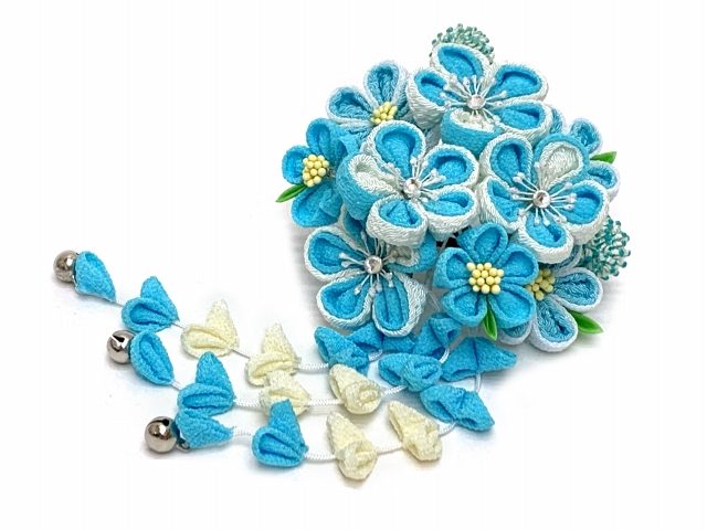 楽天市場】七五三 髪飾り 7歳 女の子 日本髪 ちりめん摘み花 子供髪