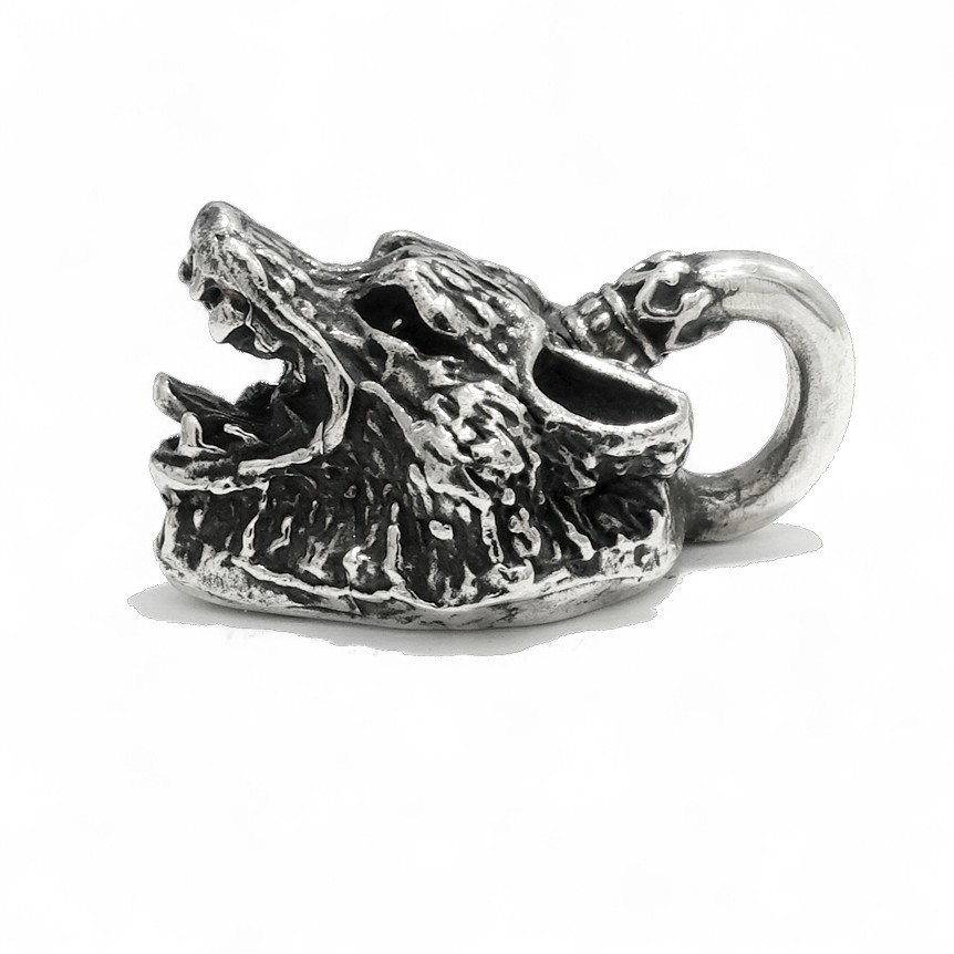 楽天市場】メンズ ネックレス ペンダント ウルフ 狼 シルバー