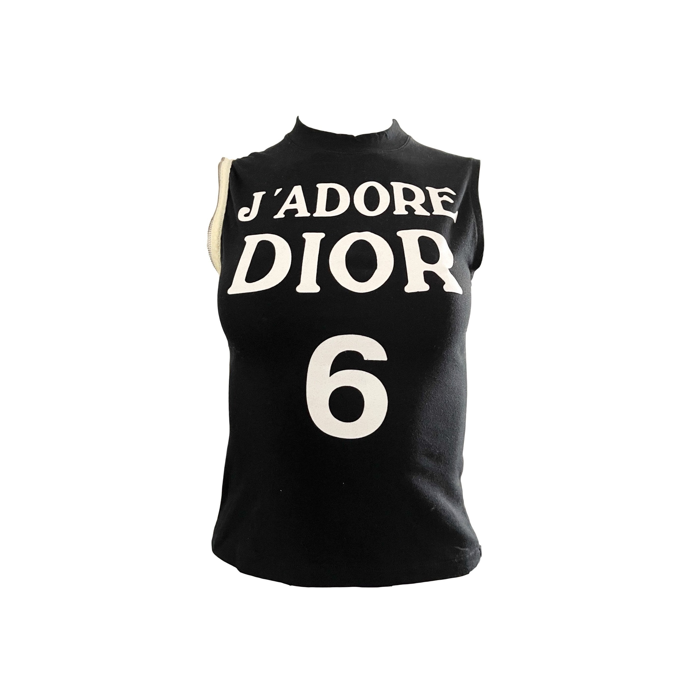 Treasures of NYC - Dior J'Adore Black Zippered Logo Tank Top