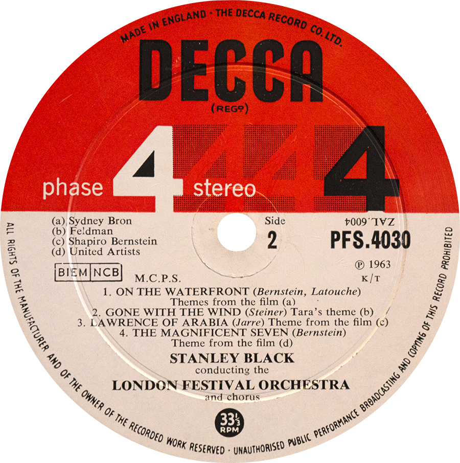The Wonderful World of Decca Phase 4 Stereo: BOND and BEYOND with