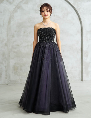 ラベンダーブラック ステージドレス・演奏会ドレスにお薦めロング