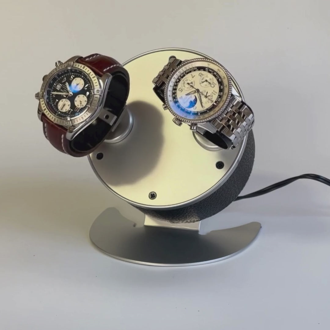 高級日本製ワインディングマシーン 時計2本巻き｜ハンドメイド｜静か