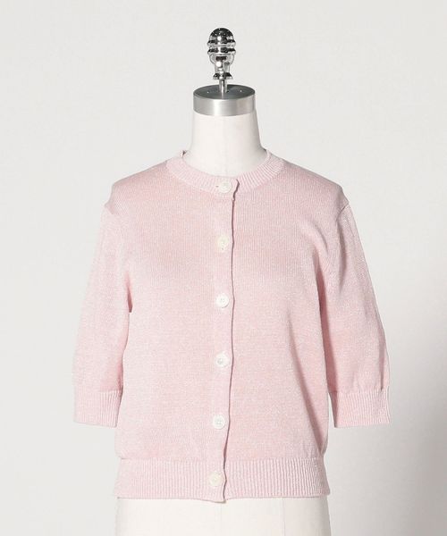 ラメ ニットカーディガン