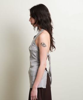 ATTISESSION＞バックタイ ホルターネック トップス