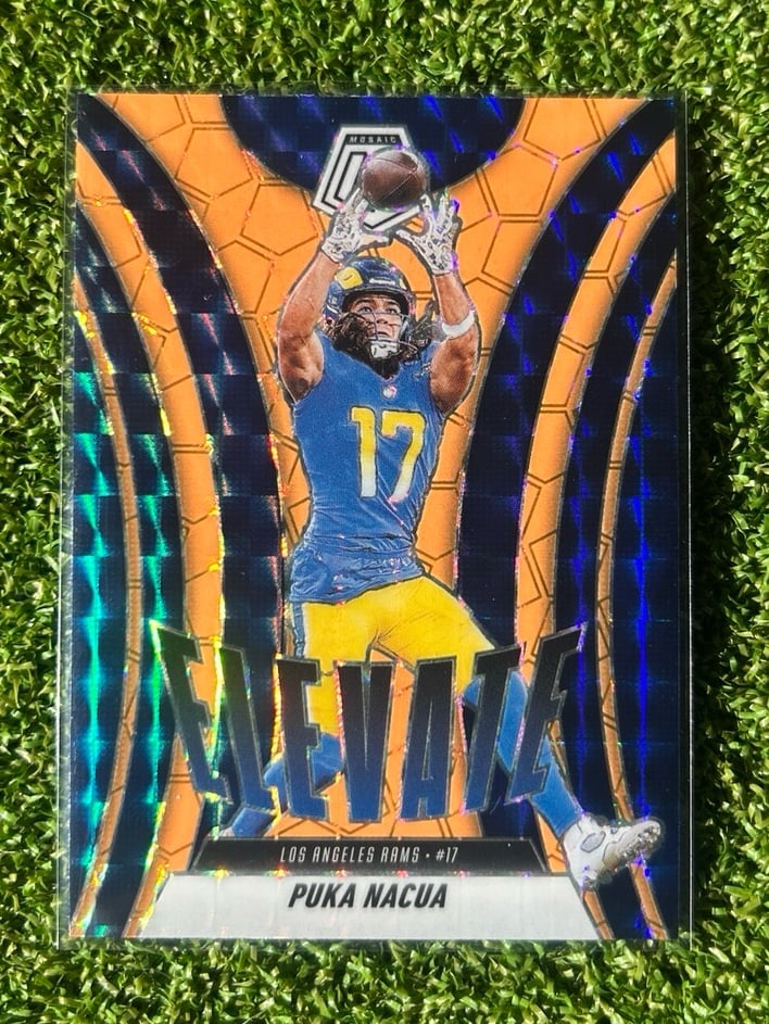 2025 Mosaic Puka Nacua Elevate orange Prizm | Mercari