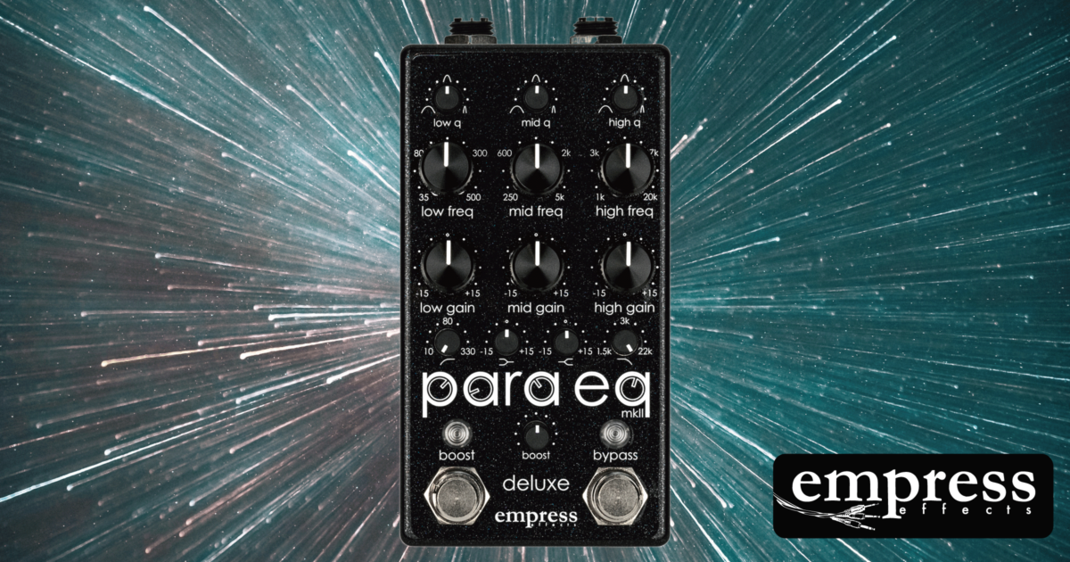 Empress ParaEQ MKII Deluxeに限定生産のBlackカラーが登場