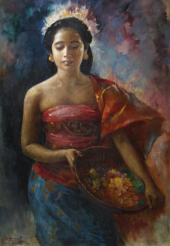 Javanese Girl - Basuki Abdullah - WikiArt.org