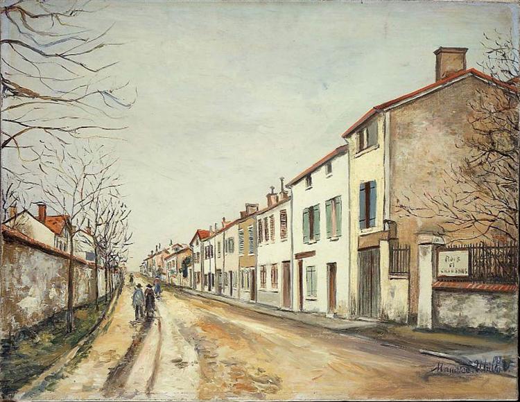 Suburban Street Scene - Maurice Utrillo - WikiArt.org