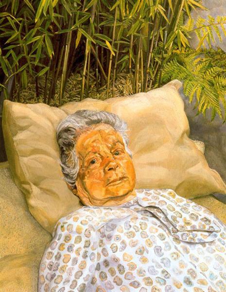 The Painter's Mother, 1984 - Lucian Freud - WikiArt.org
