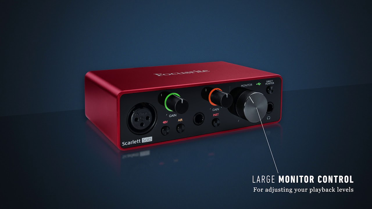 Focusrite Scarlett Solo Studio - Scarlett Solo Interface - Vintage
