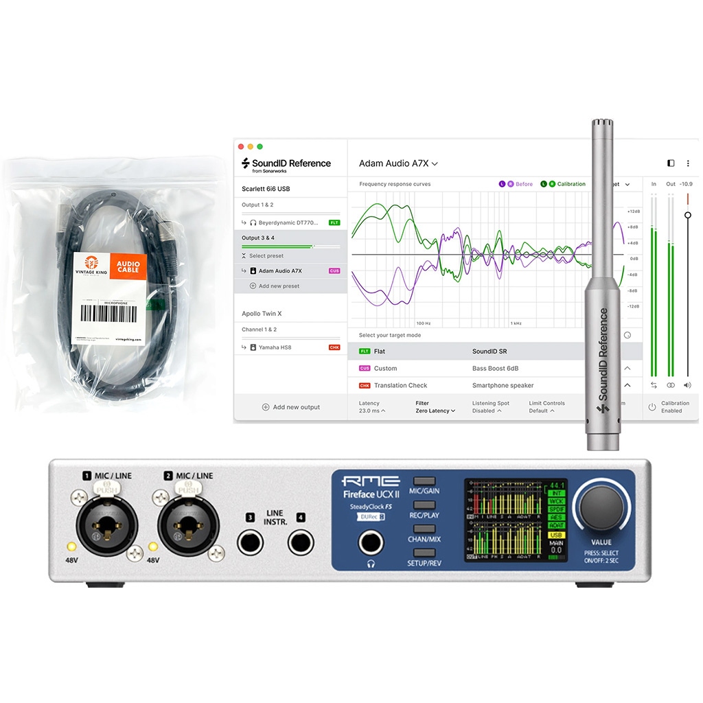 RME Fireface UCX II USB Audio Interface with Sonarworks SoundID