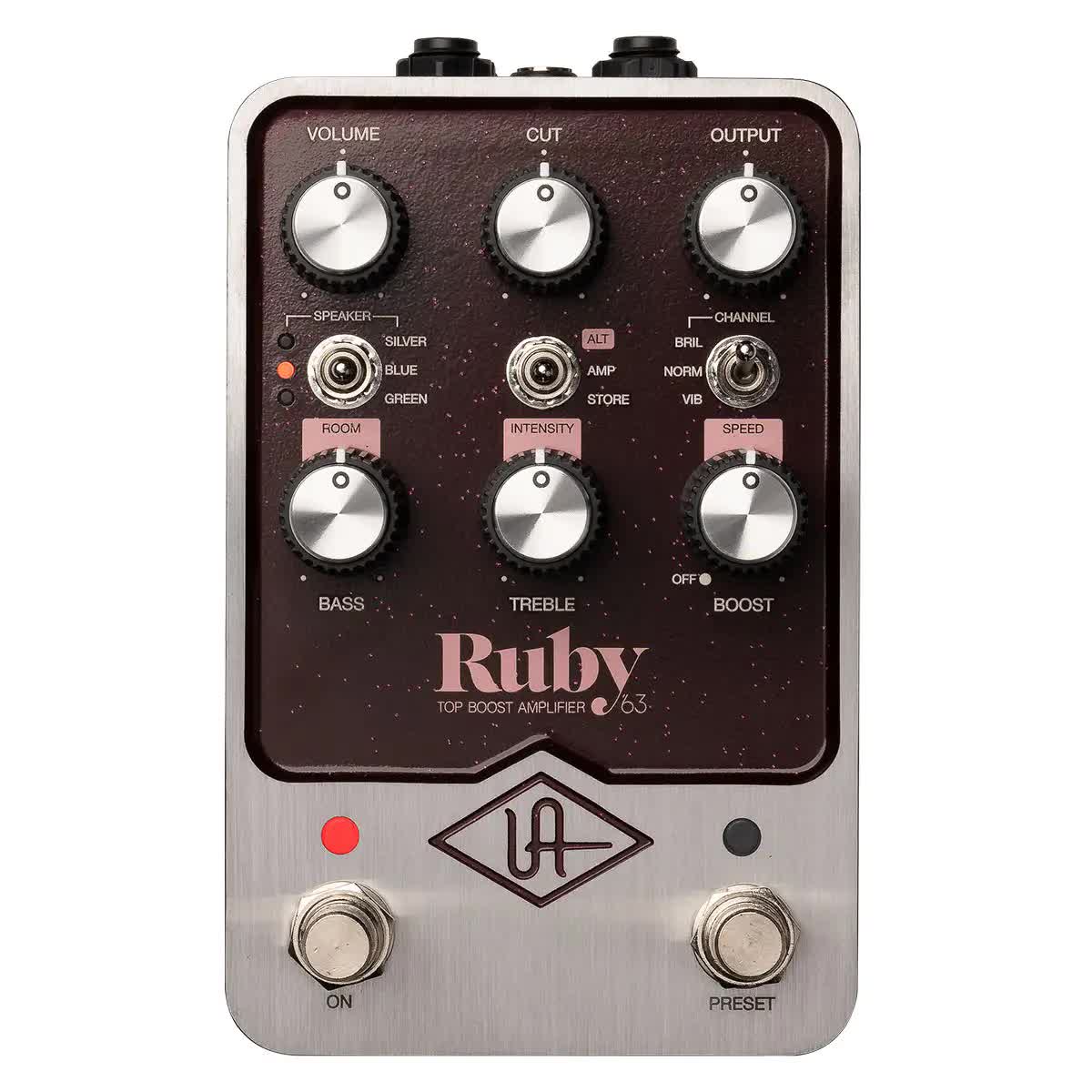 Boost Amp Emulator Pedal - UAFX Ruby - Ruby 63 Pedal - Vintage King