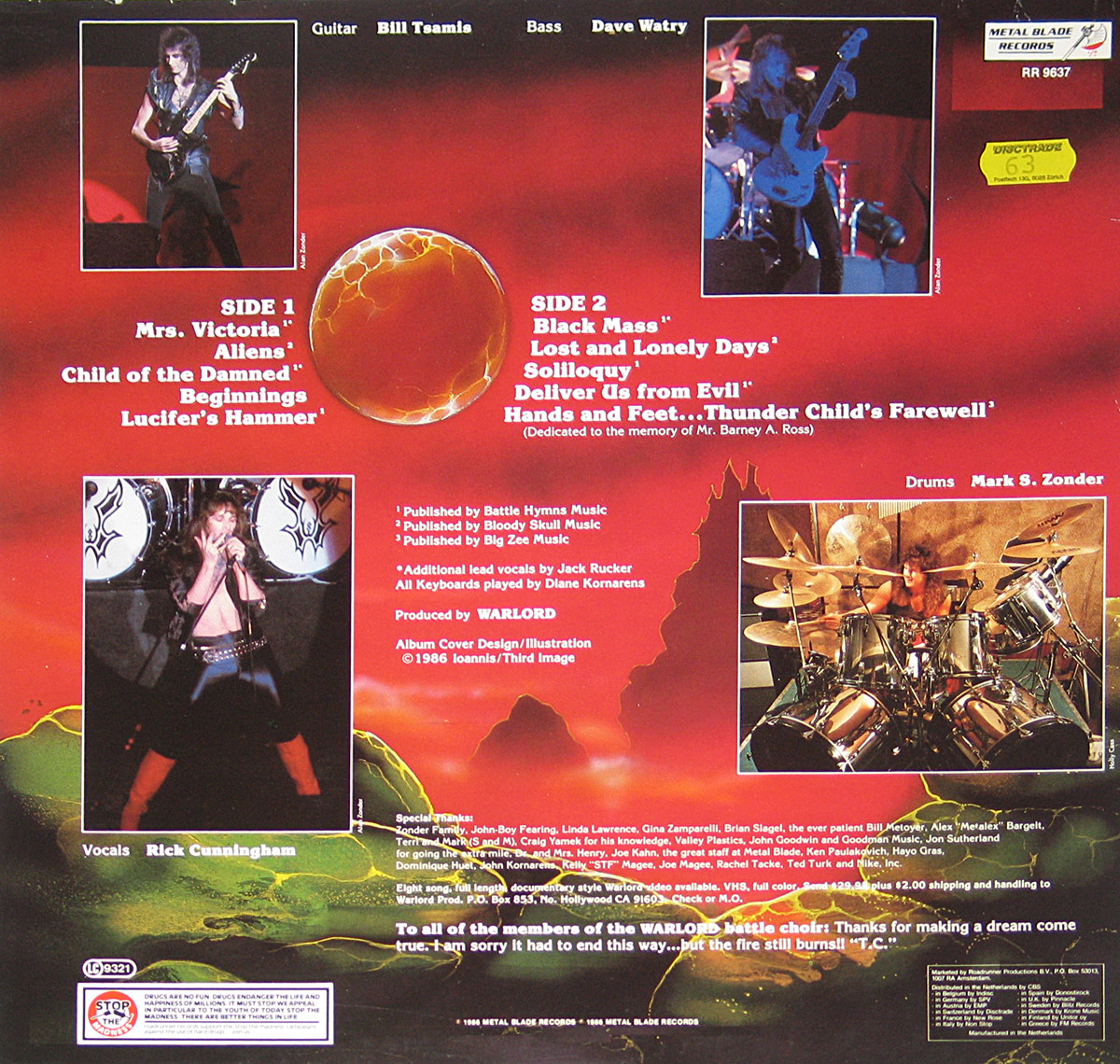 WARLORD - Thy Kingdom Come Rare 12