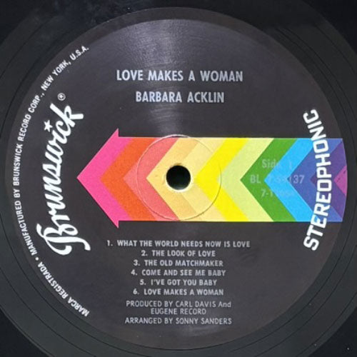 BARBARA AcKLIN / LOVE MAKES A WOMAN – VINYL CHAMBER